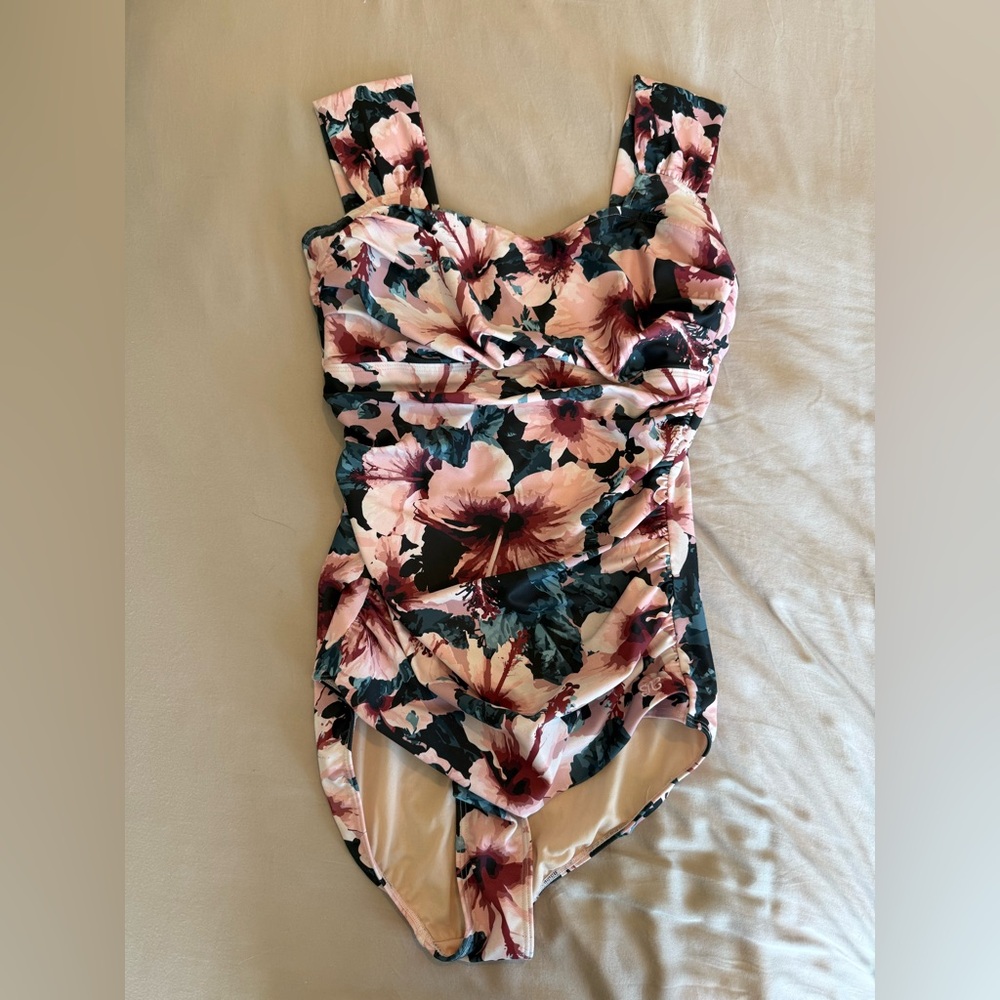 Albion Pink and Cream Floral Swimwear